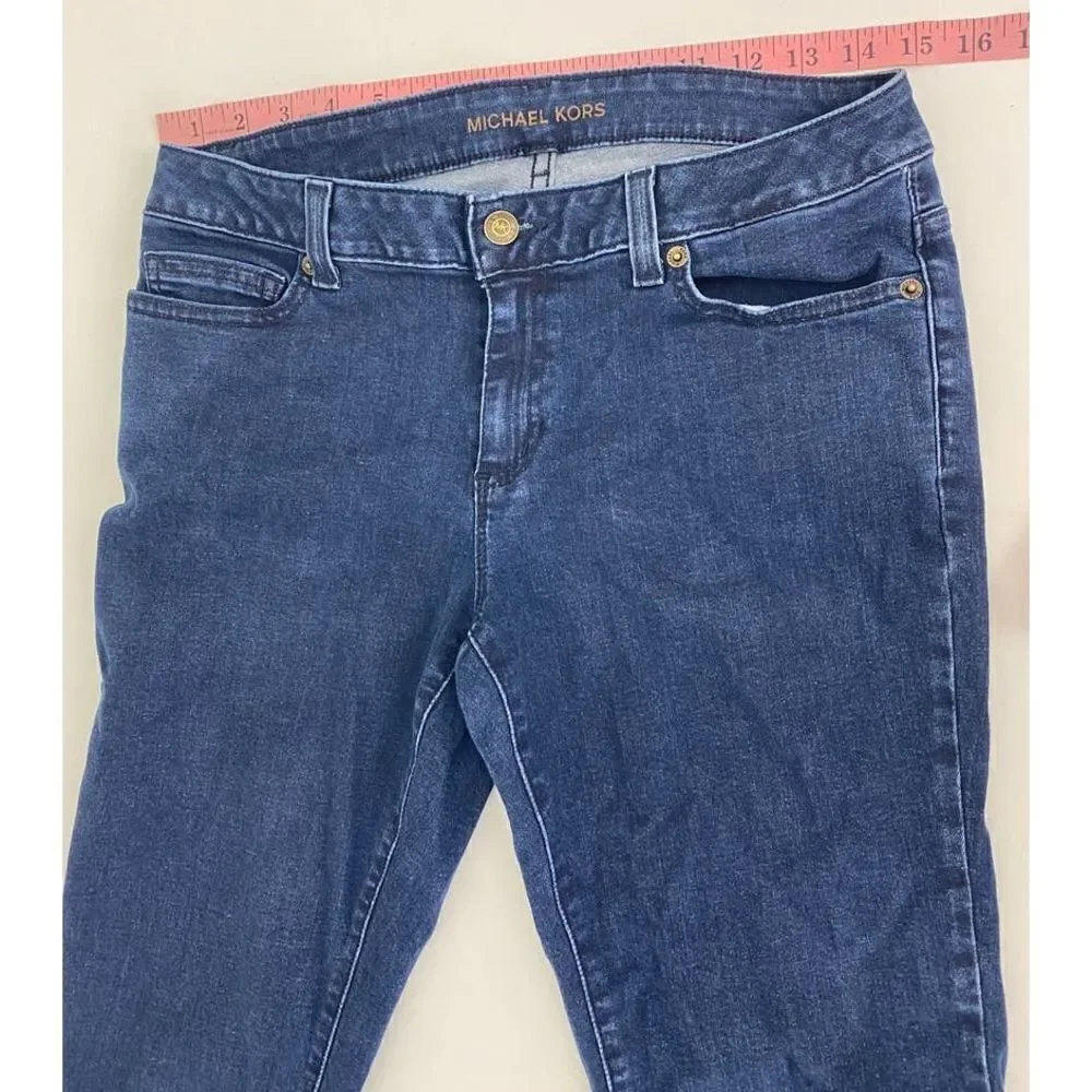 Michael Kors Skinny Jeans Blue Stretch Slim - Size 4